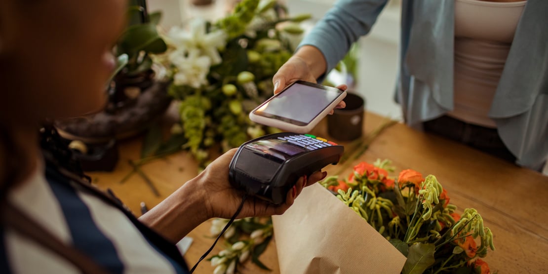 Making a payment using a cell phone and POS
