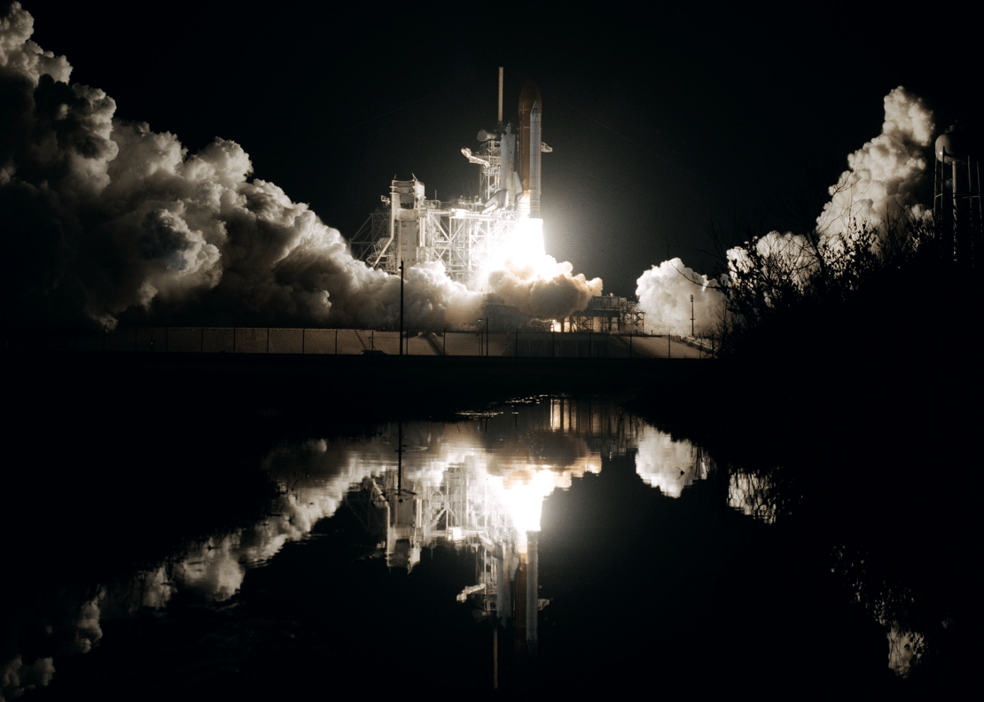 Rocket taking off